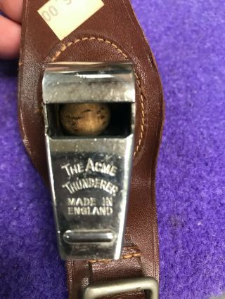 Wrist Whistle " The Acme Thunderer " Made In England Very Loud