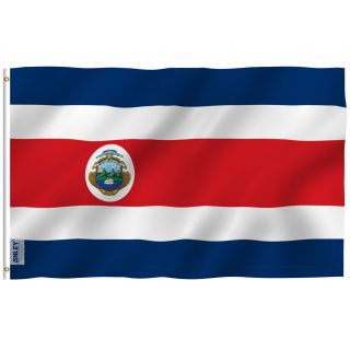 Anley Fly Breeze 3x5 Feet Costa Rica Flag The Republic Of Costa Rica Flags
