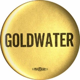 Bold 1964 Barry Goldwater Campaign Button Uncommon Name Design (3670)