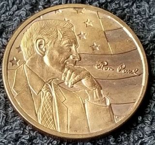 Ron Paul President Candidate Political Campaign.  999 One Ounce Copper Medal