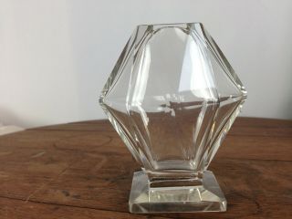 Vintage Baccarat Crystal Glass Vase 4.  25 " Tall Ub - 2