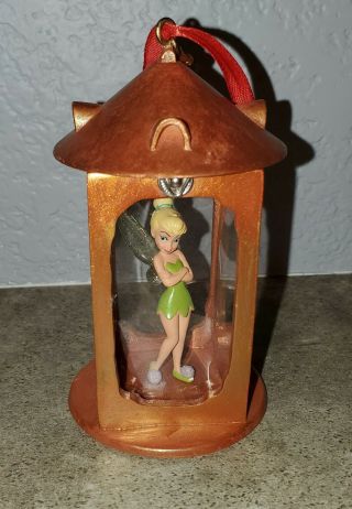 Disney Store Sketchbook Tinker Bell Light Up Lantern Ornament - Rare