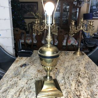 Vintage Stiffel Solid Brass Trophy Urn Lamp