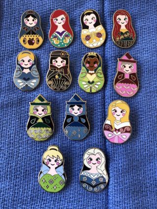Disney Trading Pins - Mystery Pack Nesting Dolls - Near Complete Set