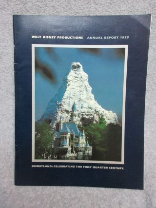 1979 Walt Disney Productions Annual Report Movies Parks Release Of Black Hole