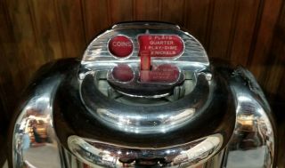 Vintage Seeburg 100 Wall - O - Matic 3W1 Wall Mount Jukebox W/ Key Diner Route 66 4