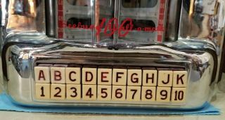 Vintage Seeburg 100 Wall - O - Matic 3W1 Wall Mount Jukebox W/ Key Diner Route 66 5