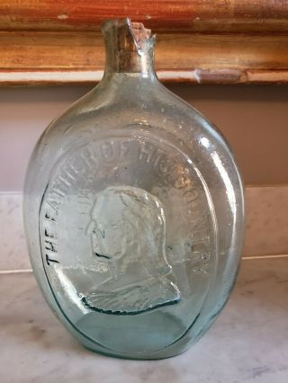 Antique Dyottville Glass (philadelphia) Commemorative Bottle