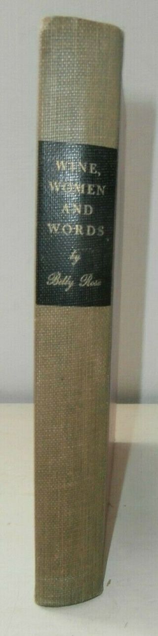Raro Libro Wine Women And Words Billy Rose 1948 Salvador Dalì Prima Edizione