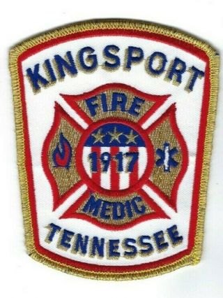 Kingsport (sullivan & Hawkins County) Tn Tennessee Fire Medic Patch -