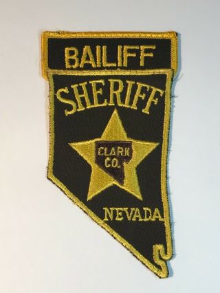 Vintage Police Patch - Clark County,  Nevada - Sheriff / Bailiff - L101