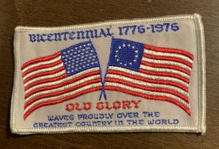 Scouts Of America Patch - 1776 - 1976 Bicentennial Old Glory