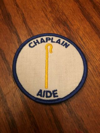 Bsa Position Patch: Chaplain Aide Blue Bdr.  Circa.  1978