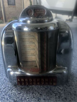 Vintage Seeburg Wall - O - Matic 100 Diner Jukebox Music Remote Selector Wallbox