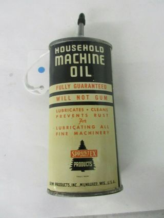 Vintage Gem Household Oil Oiler Gas Automobilia Petroliana Advertising 31 - V