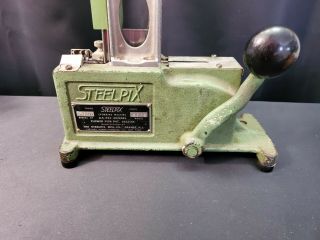 Vintage Steelpix Professional Floral Stemming Machine Model 35 - B w/ Picks 2