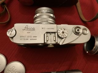 Leica DBP M3 Camera Range Finder Ernst Leitz GMBH WETZLAR GERMANY 1950’s 3
