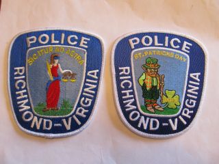 Virginia Richmond Police Patch & St Patricks Day 2011