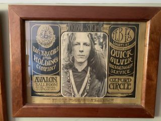 Vintage 1967 Big Brother & The Holding Company Concert Poster San Francisco