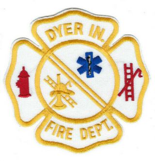Dyer (lake County) In Indiana Fire Dept.  Patch -