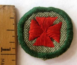 Vintage Girl Scout 1933 - 38 Child Nurse Badge Red Cross First Aid Medic Patch