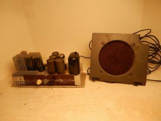 Vintage Bell & Howell Filmosound Tube Amplifier & Speaker Parts Repair
