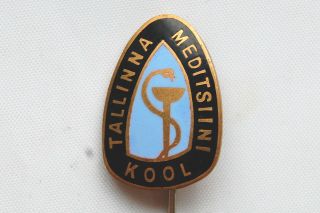 Russian Estonia Tallinna Medical School Badge