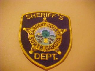 Sargent County North Dakota Police Patch Shoulder Size Type 1