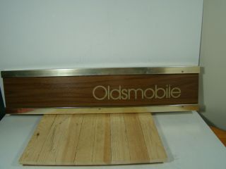 1970 Vintage Oldsmobile Showroom Dealer Sign Double Sided
