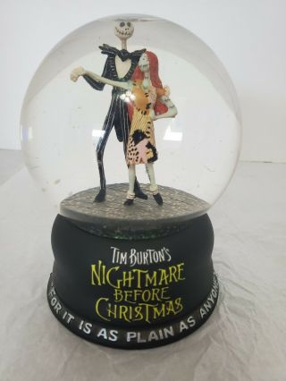 Nightmare Before Christmas Neca Jack And Sally Water Snowglobe