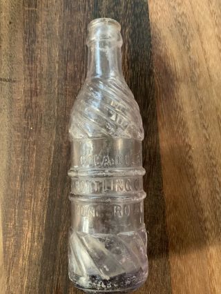 Early Coca Cola Bottle Concord,  Nc - Vintage Antique Thick Glass Purple Color