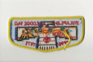 WULAPEJU OA Lodge 140 - S? flap - 1996 / 1971 - Boy Scout BSA G&W/1 - 23 2