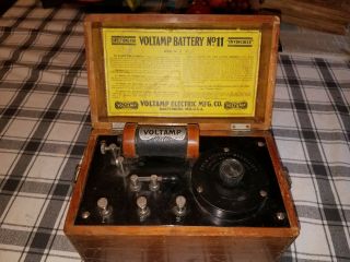 Voltamp Battery No 11 Victorian Medical Shock Treatment Device Baltimore 1899