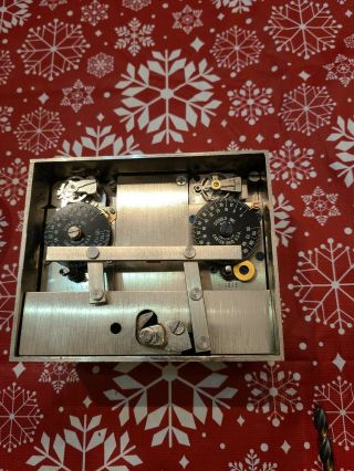 Vintage Diebold 120 Hr Time Lock Safe Vault Clock Movement Mechanism Locksmith