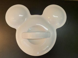 Walt Disney World Mickey Mouse Ceramic Baking Dish Casserole Covered White