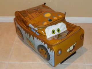 Tow Mater Disney Pixar Cars Truck Rolling Suitcase Travel Bag Tote 10 X 18 Truck