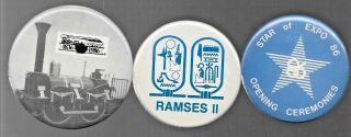 Expo 86 Vancovuer Pbs: Steam Expo; Ramses Ii Pav.  ; Star Of E86 Opening Ceremony