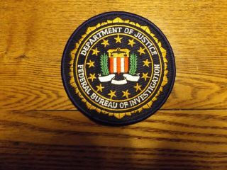 F.  B.  I.  Department Of Justice Patch.