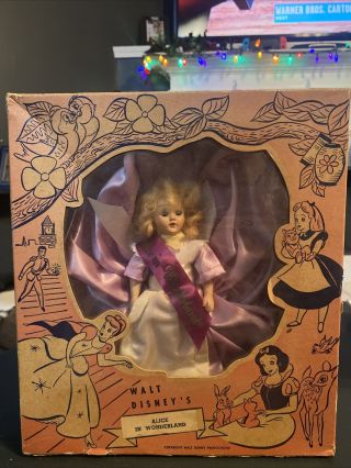 Disney 1951 Duchess Alice In Wonderland Doll Rare Vintage