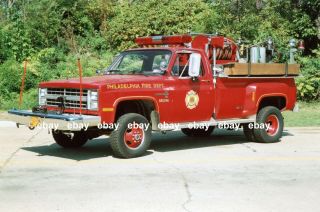 Philadelphia Pa Grass Fire 3 1988 Chevrolet Fire Apparatus Photo