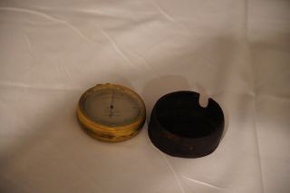 Fine Gilded Brass Compensated Pocket Barometer Altimeter J.  J.  Hicks of London 3