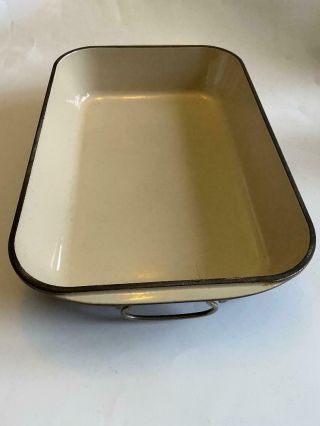 Vintage Le Creuset Roasting Pan With Metal Handles