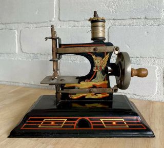 Vintage Toy Sewing Machine Casige No.  121 Made In Germany British Zone