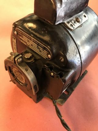 Ge Motor Drill Press Band Saw 1/4 Hp Motor 9/16 " Shaft 1725 Rpm Vintage