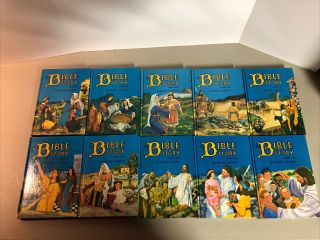 The Bible Story By Arthur Maxwell Complete Set Hardcover Books 1 - 10 50s 1956 Vtg