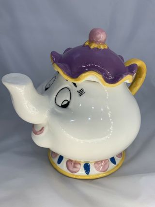 Vintage Disney Mrs Potts Cookie Jar From Beauty & The Beast Treasure Craft