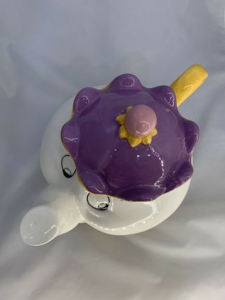 VINTAGE Disney Mrs Potts Cookie Jar From Beauty & The Beast Treasure Craft 3