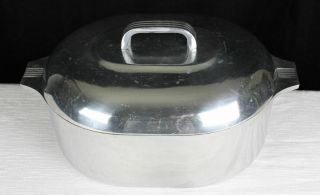 Vintage Magnalite Ghc 8 Quart Cast Aluminum Roaster Or Covered Dutch Oven Oval