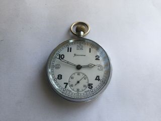 Vintage Military Helvetia Pocket Watch