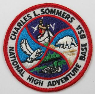 National High Adventure Base Bsa Charles L.  Sommers Red Border [c - 2593]